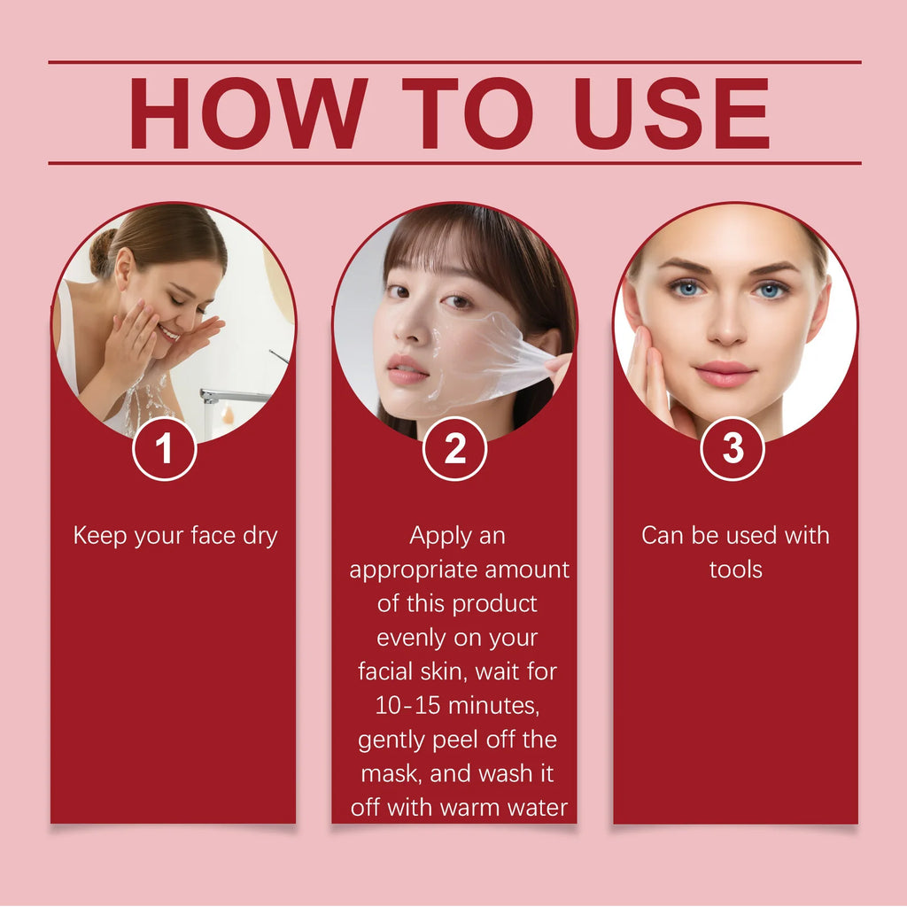 Collagen Peel Off Mask Clean Pores Exfoliating Remove Blackheads Reduce Oil Brighten Dull Skin Moisturize Smooth Skins Face Mask