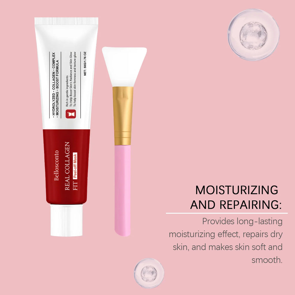 Collagen Peel Off Mask Clean Pores Exfoliating Remove Blackheads Reduce Oil Brighten Dull Skin Moisturize Smooth Skins Face Mask