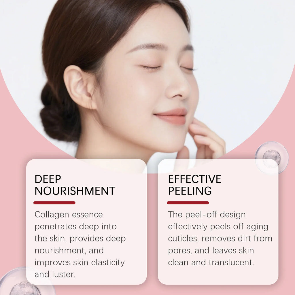 Collagen Peel Off Mask Clean Pores Exfoliating Remove Blackheads Reduce Oil Brighten Dull Skin Moisturize Smooth Skins Face Mask